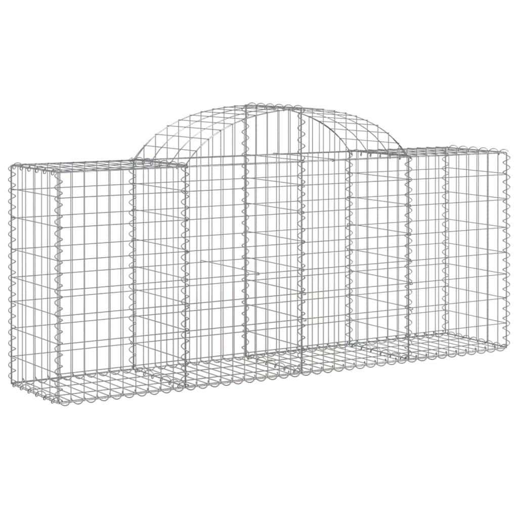 Vidaxx Gabion hvælvede 200x50x80 100 cm galvaniseret jern
