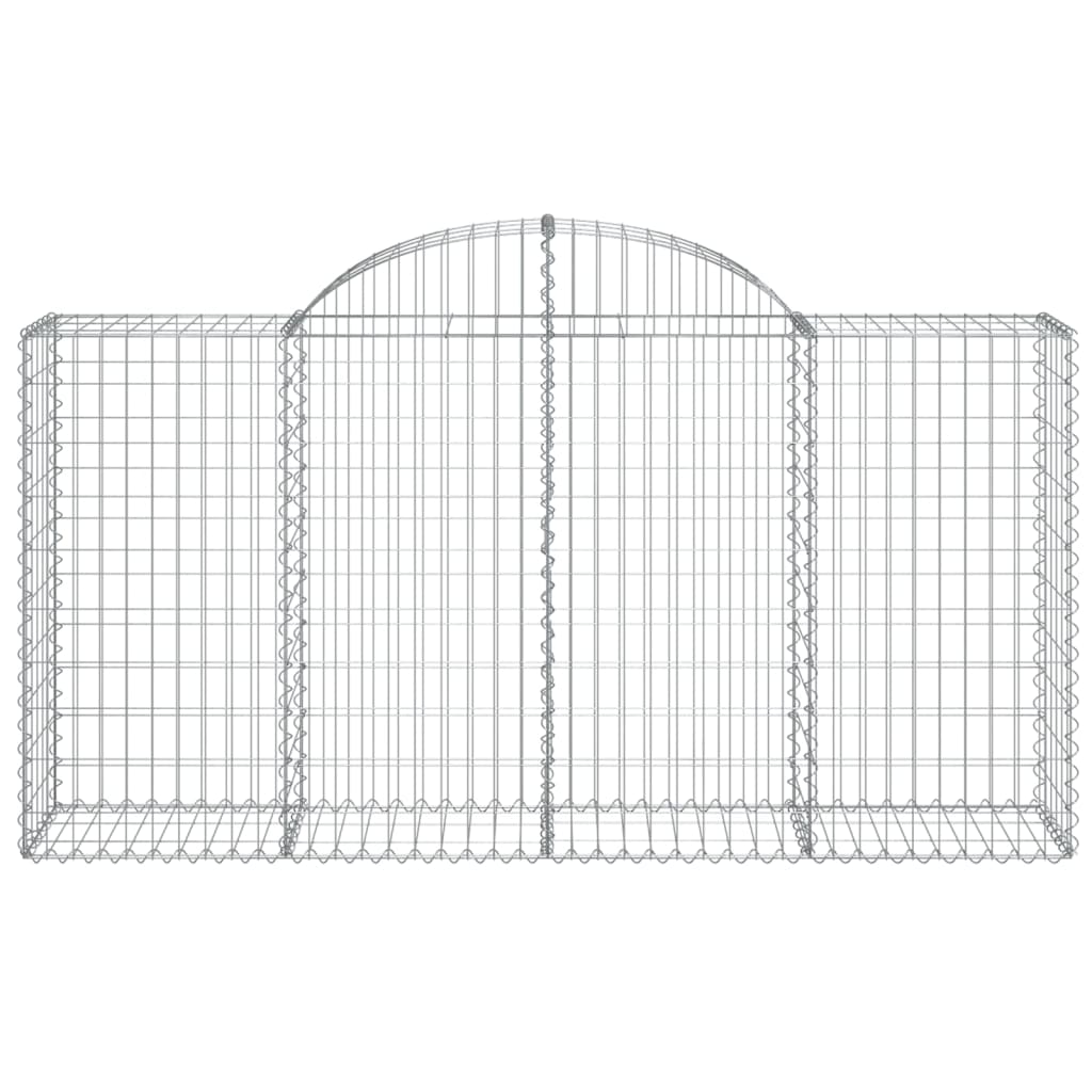 Vidaxx Gabion hvælvede 200x50x100 120 cm galvaniseret jern