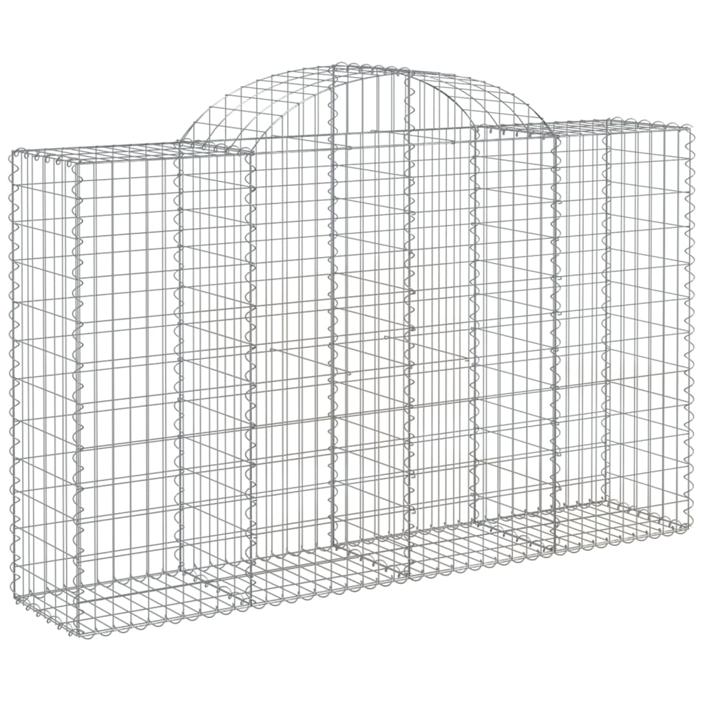 Vidaxx Gabion hvælvede 200x50x120 140 cm galvaniseret jern