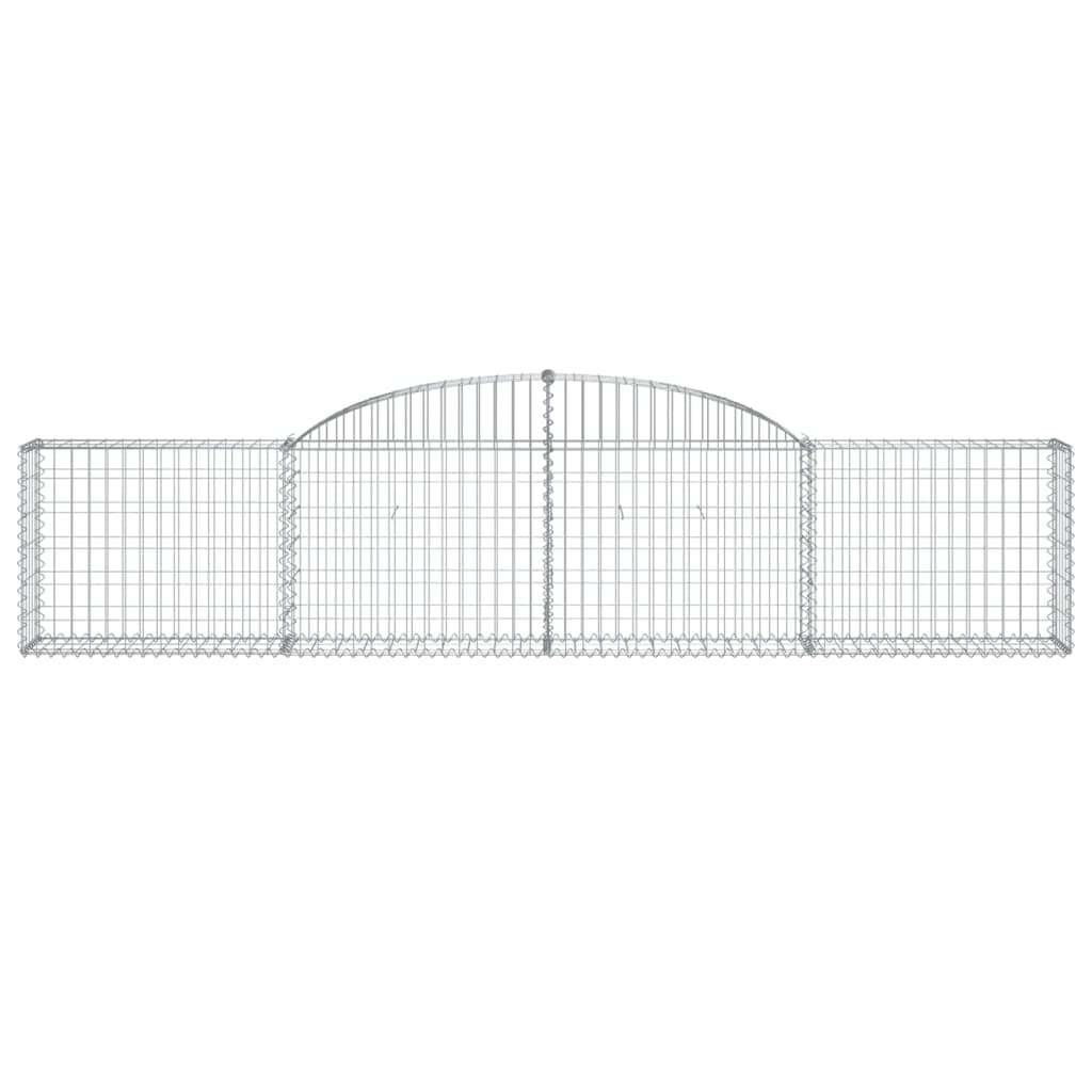 Vidaxx Gabion hvælvede 300x30x60 80 cm galvaniseret jern