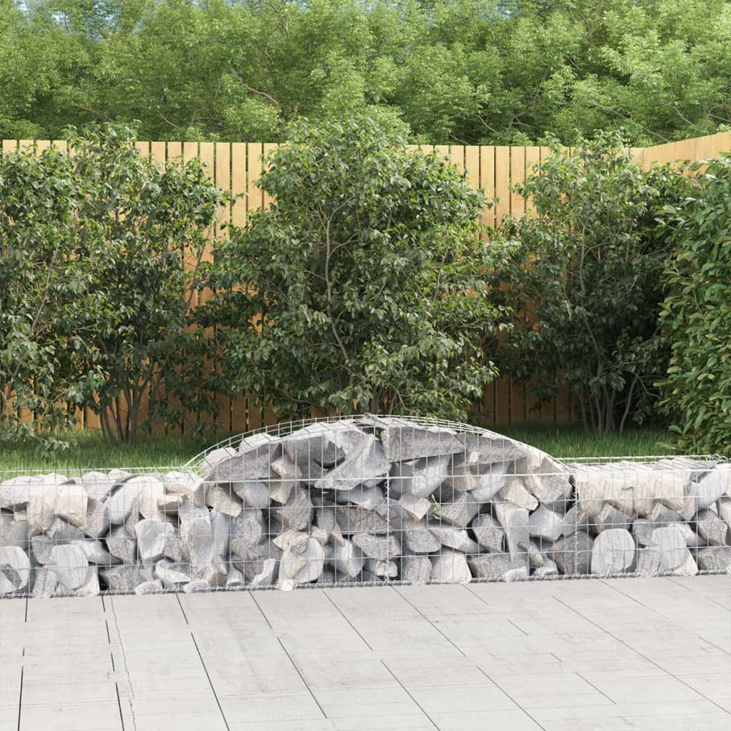 Vidaxx Gabion hvælvede 300x50x40 60 cm galvaniseret jern