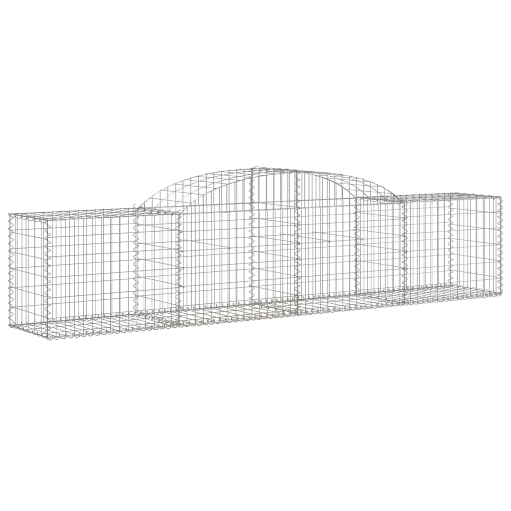 Vidaxx Gabion hvælvede 300x50x60 80 cm galvaniseret jern