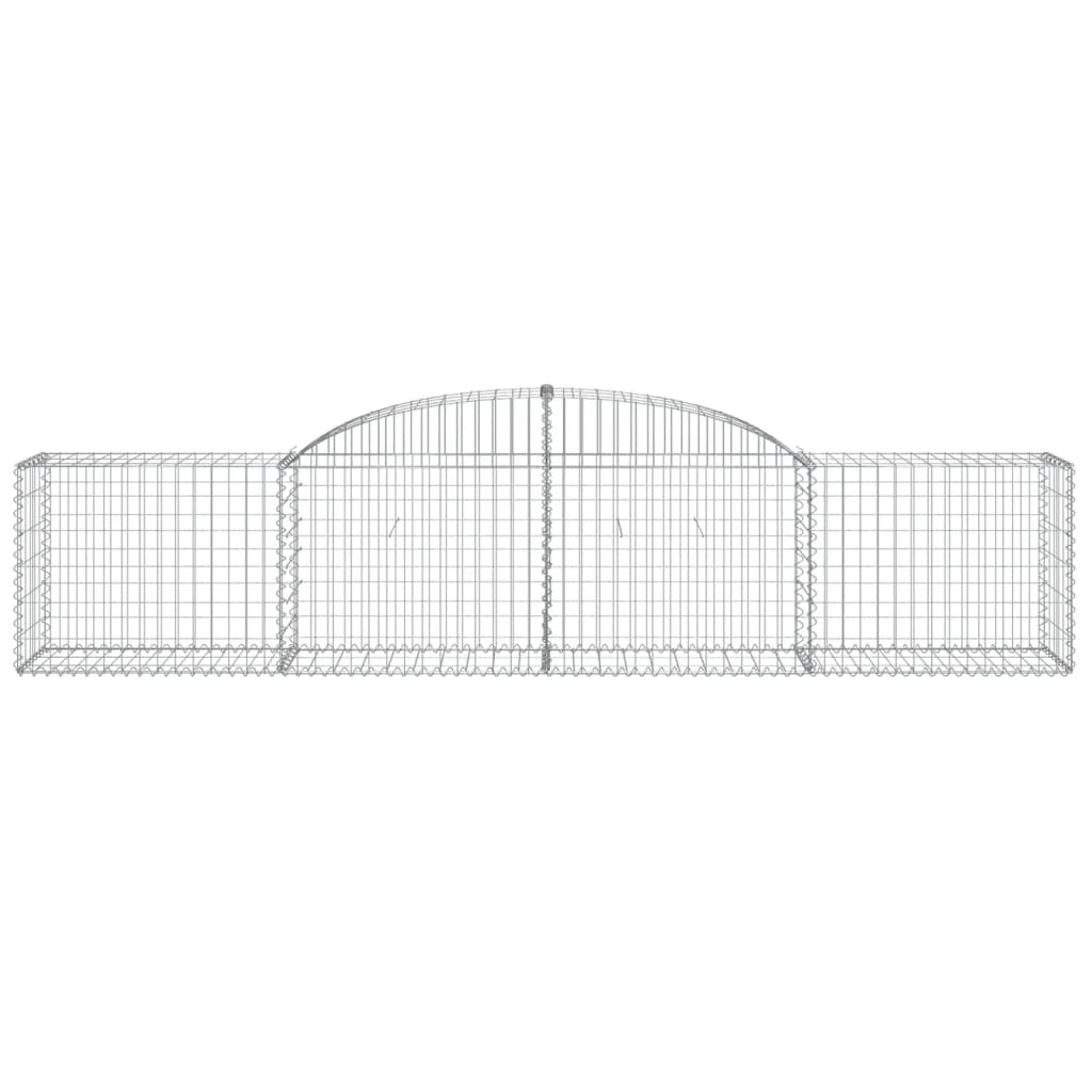 Vidaxx Gabion hvælvede 300x50x60 80 cm galvaniseret jern