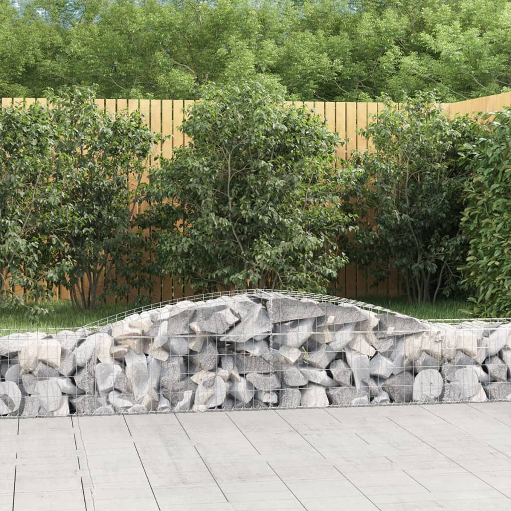 Vidaxx Gabion hvælvede 400x50x40 60 cm galvaniseret jern