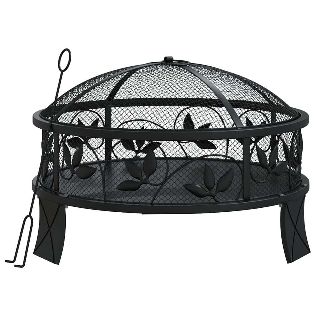 Vidaxl ildgrop med poker xxl 50 cm stål