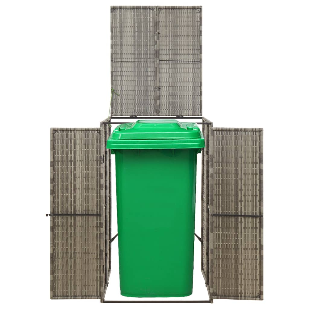 Vidaxx container opbevaring enkelt 70x80x117 cm polyrattangrå