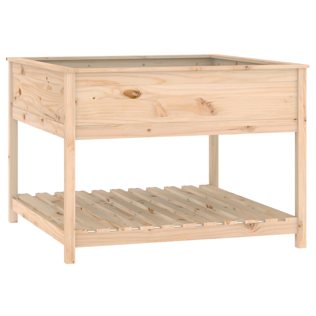 Vidaxx planter med hylde 111.5x111.5x81 cm fast fyrretræ