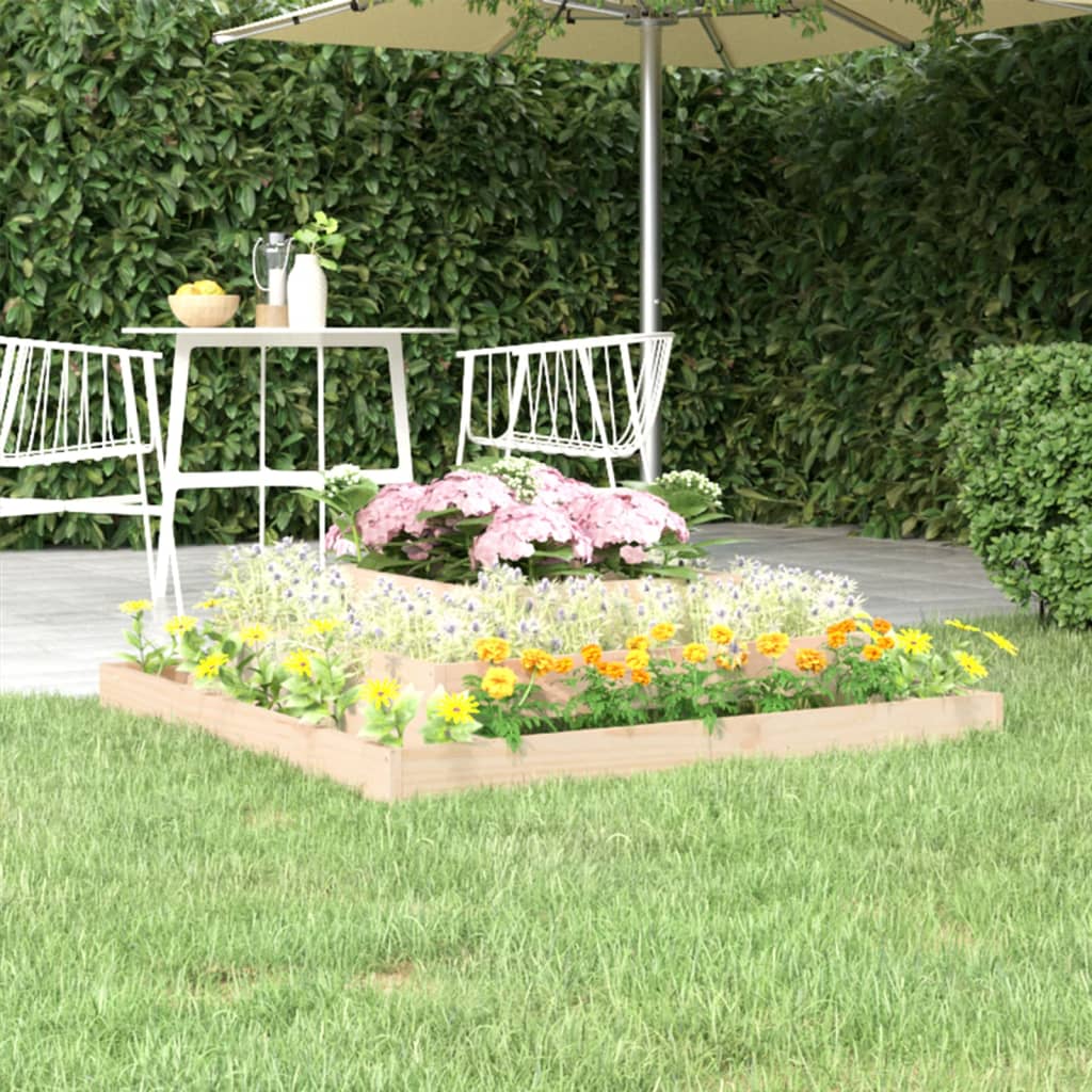 Vidaxx plantekasse 110x110x27 cm massivt fyrretræ