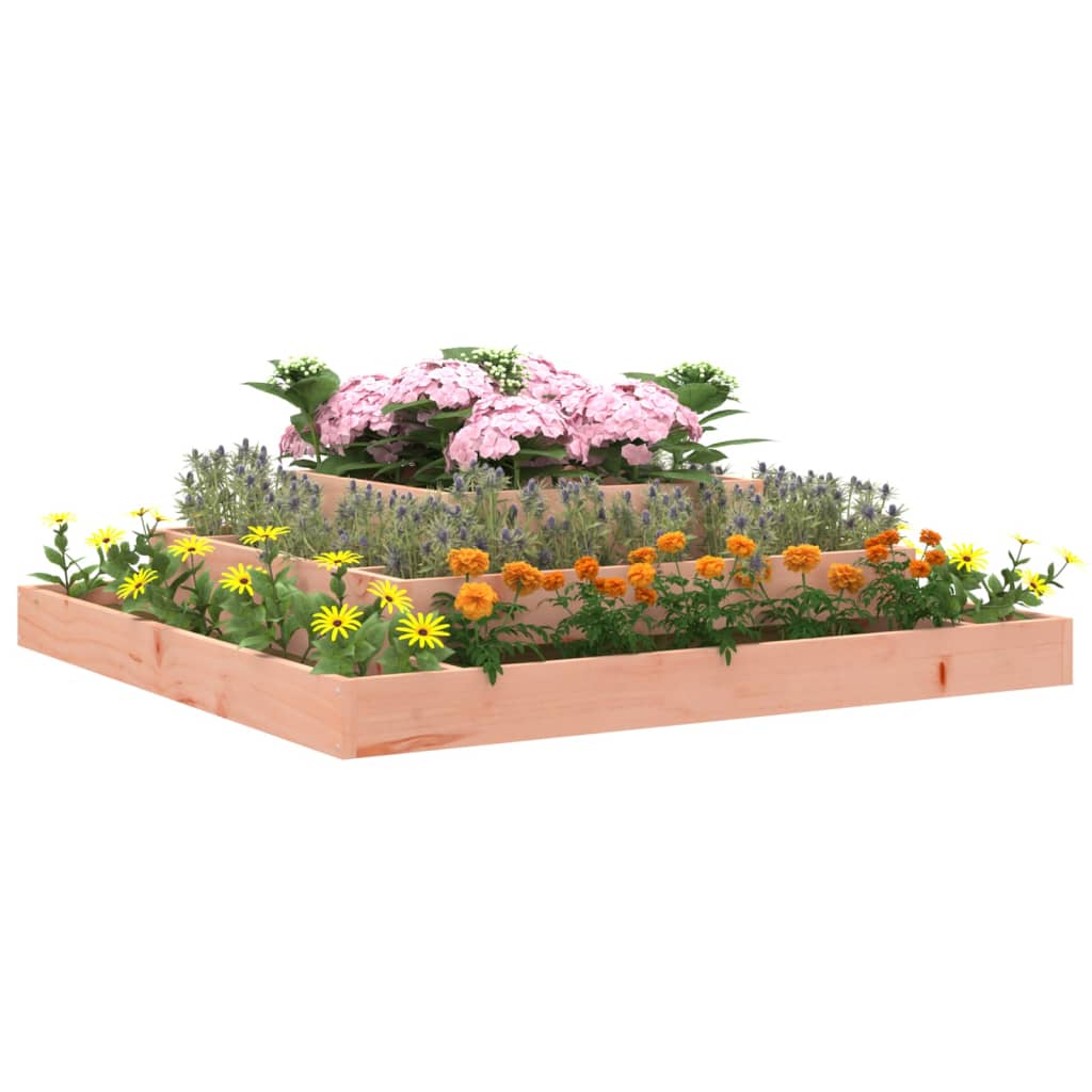 Vidaxl plantenbak 110x110x27 cm massief douglashout