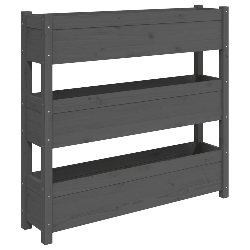 VIDAXX PLANTER 112X25X104.5 cm Solid fyrretræ grå