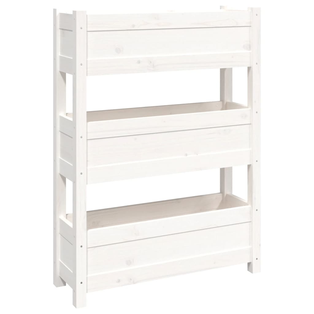 VIDAXX PLANTER 77X25X104.5 cm Solid fyrretræ hvid