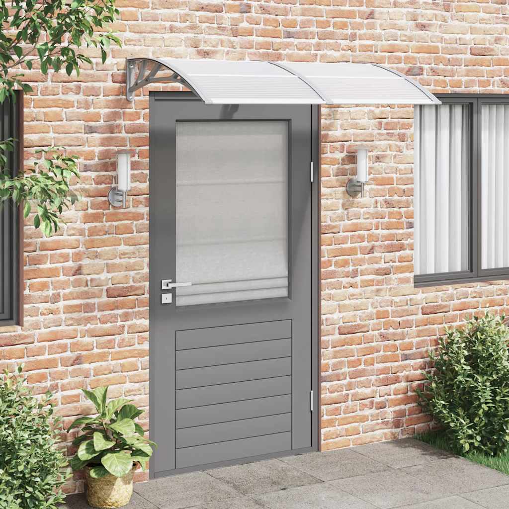 VIDAXX Dørbaldakin 150x100 cm polycarbonatgrå