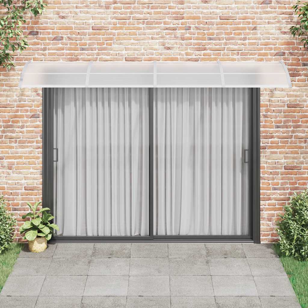 Vidaxx dør baldakin grå 350x100 cm polycarbonat