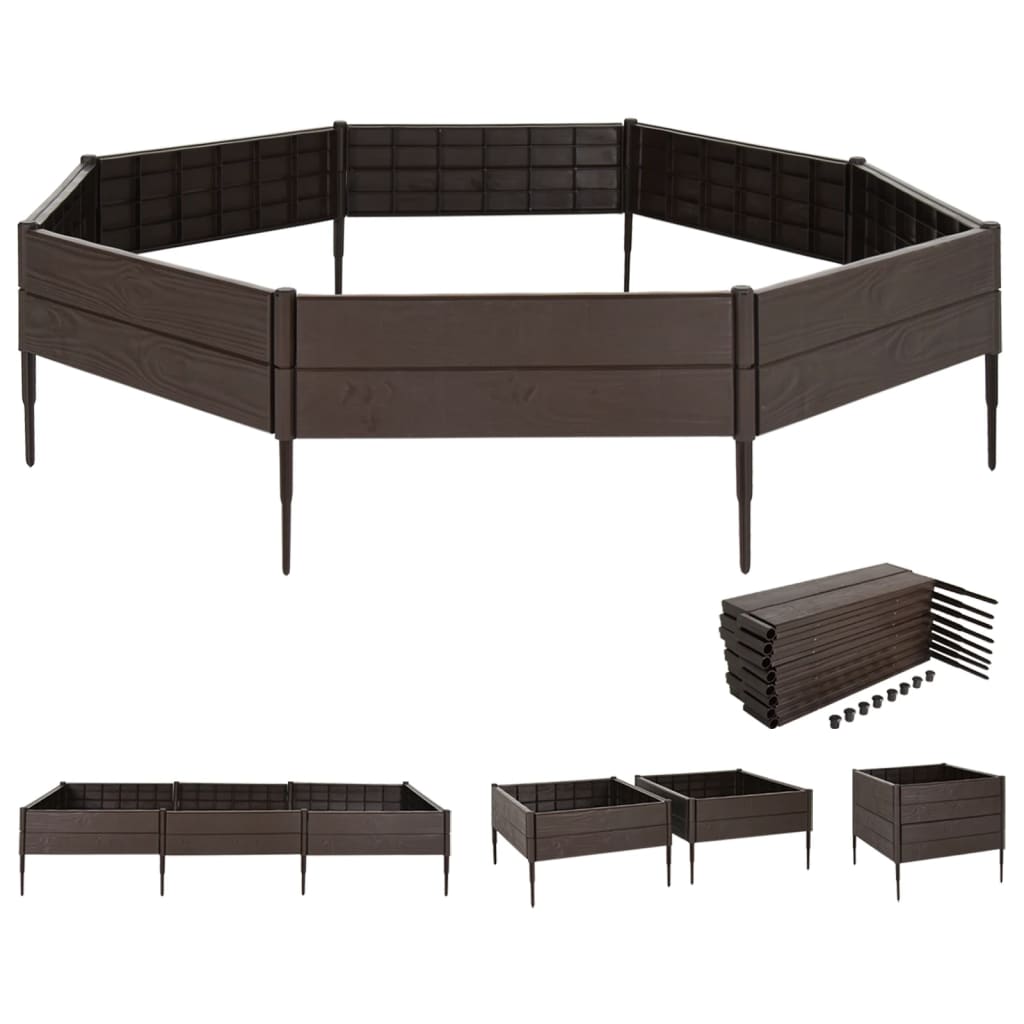 Vidaxx planter hævede 120x120x20 cm polypropylen