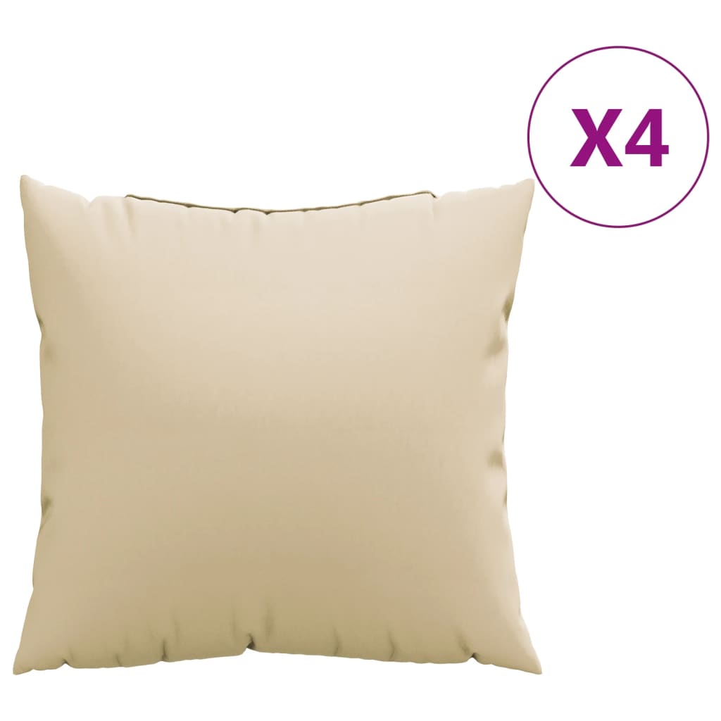 Vidaxl Sofa Puder 4 stk 50x50 cm stof beige