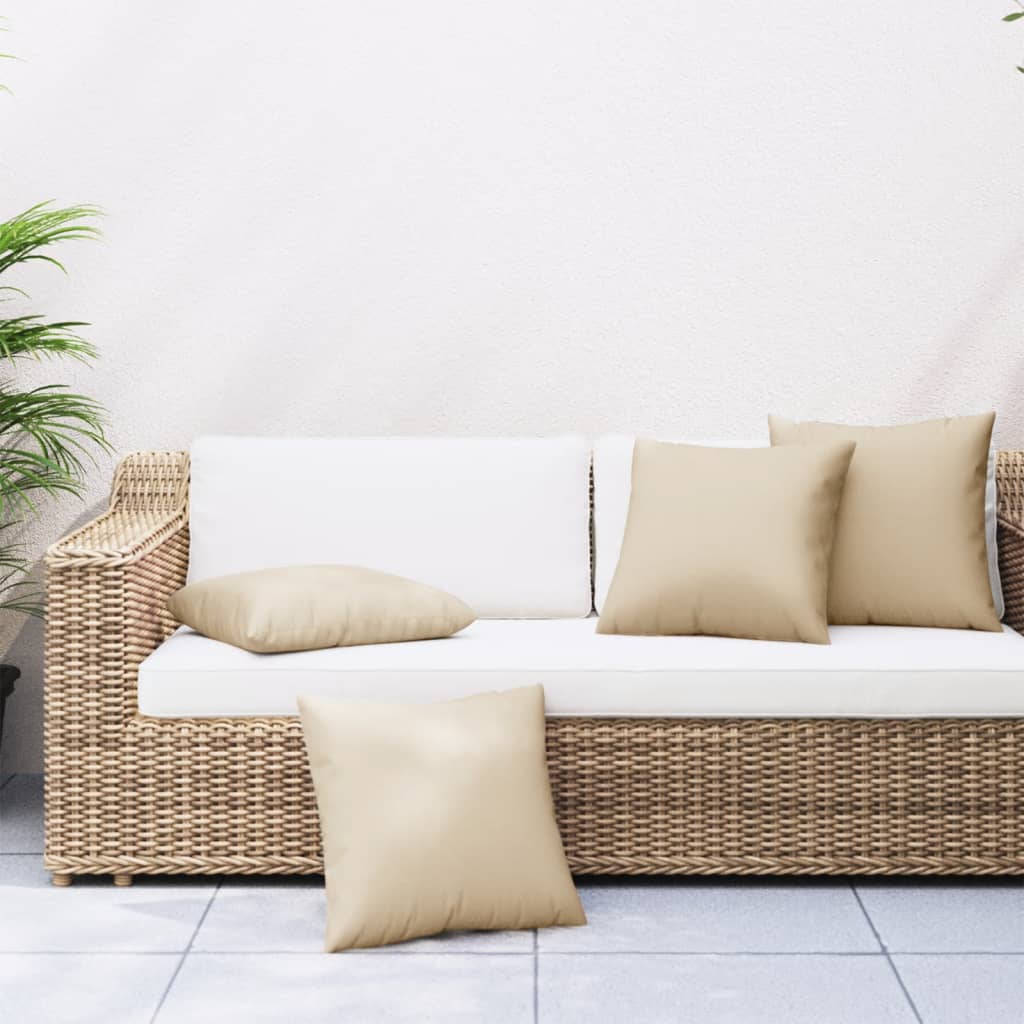 Vidaxl Sofa Puder 4 stk 50x50 cm stof beige