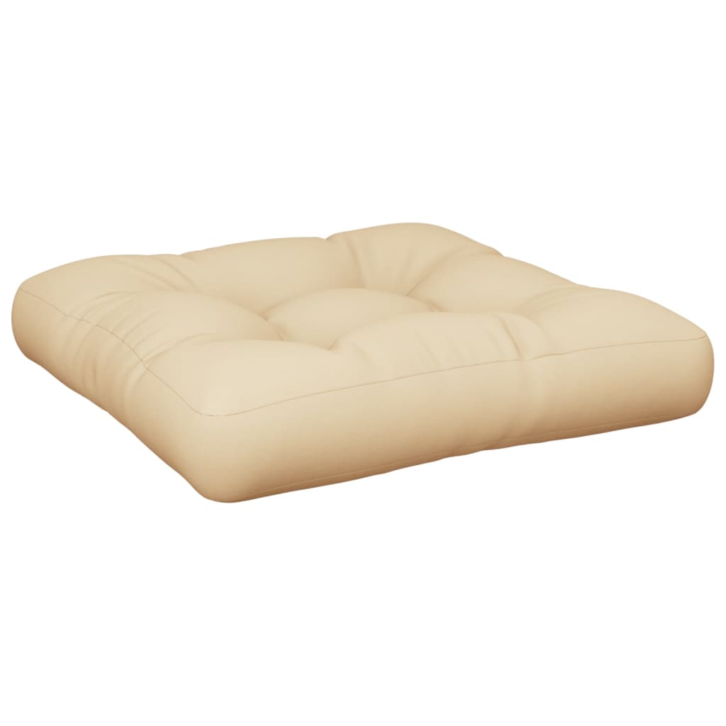Vidaxl Palle Pushion 50x50x12 cm stof beige