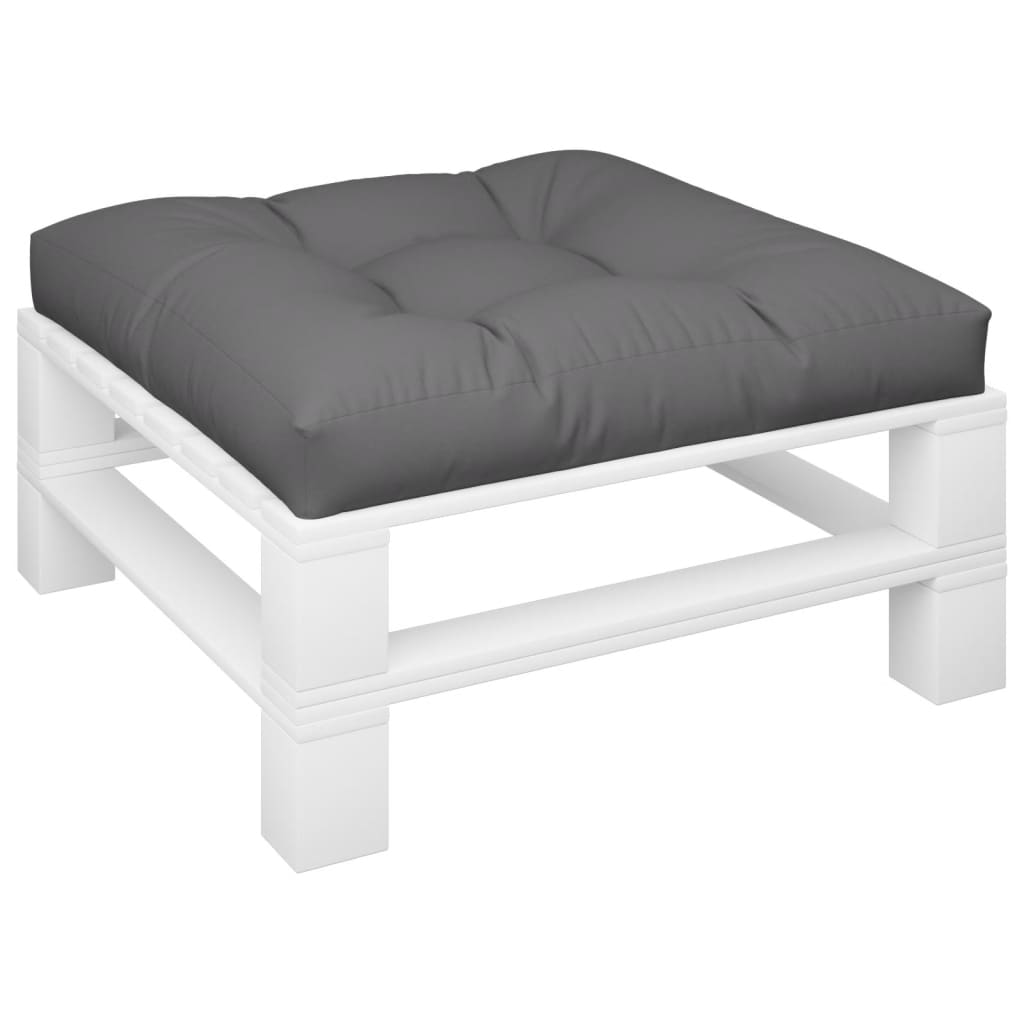 Vidaxl palletkussen 80x80x12 cm stof antracietkleurig