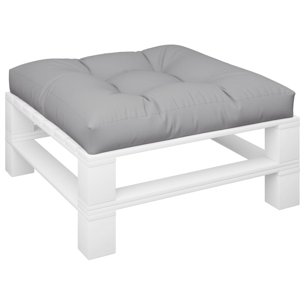Vidaxl Palle Pushion 80x80x12 cm stof grå