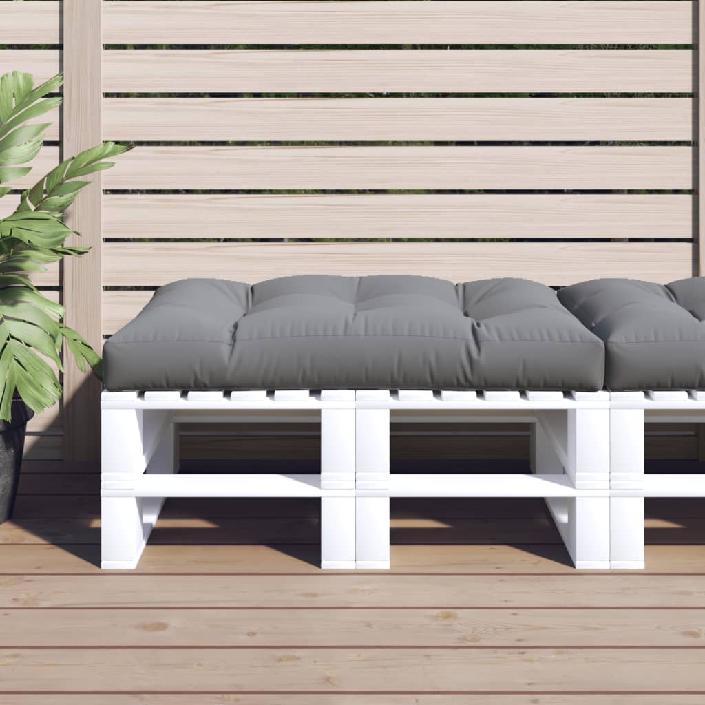 Vidaxl palletkussen 120x80x12 cm stof grijs