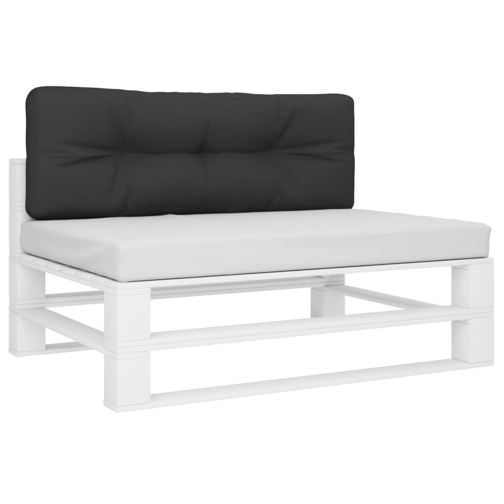 Vidaxl Palletpude 120x40x12 cm stof sort