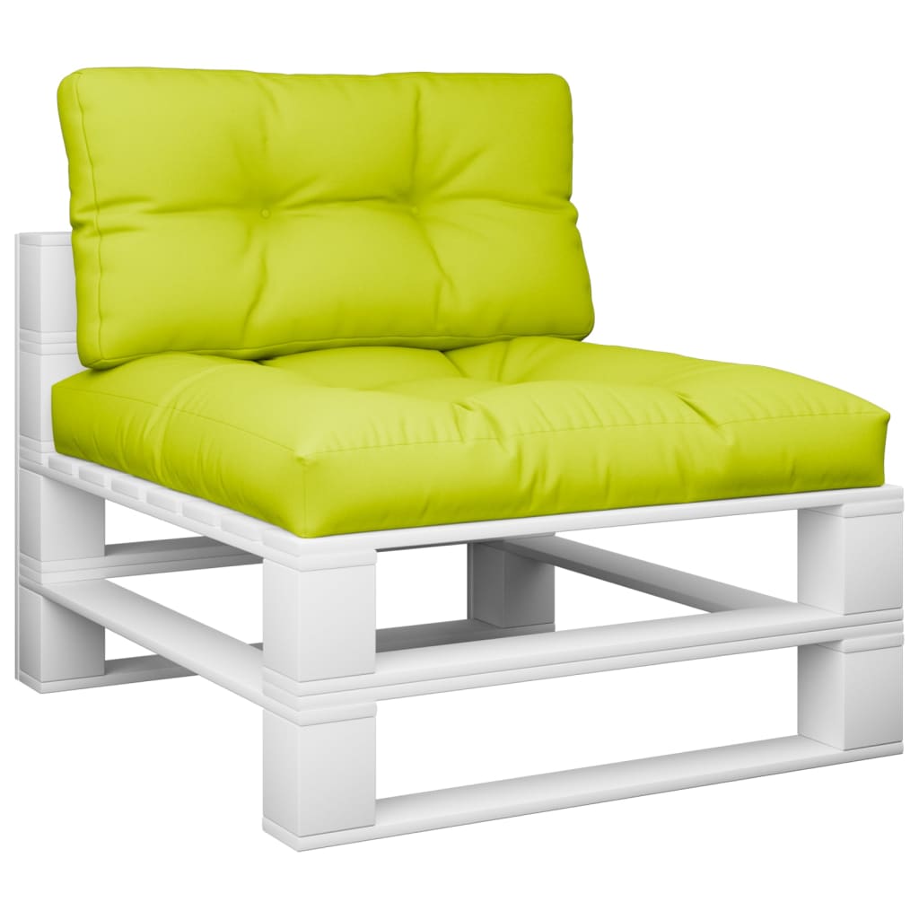 Vidaxl pallepuder 2 stk. Stoffer lysegrøn