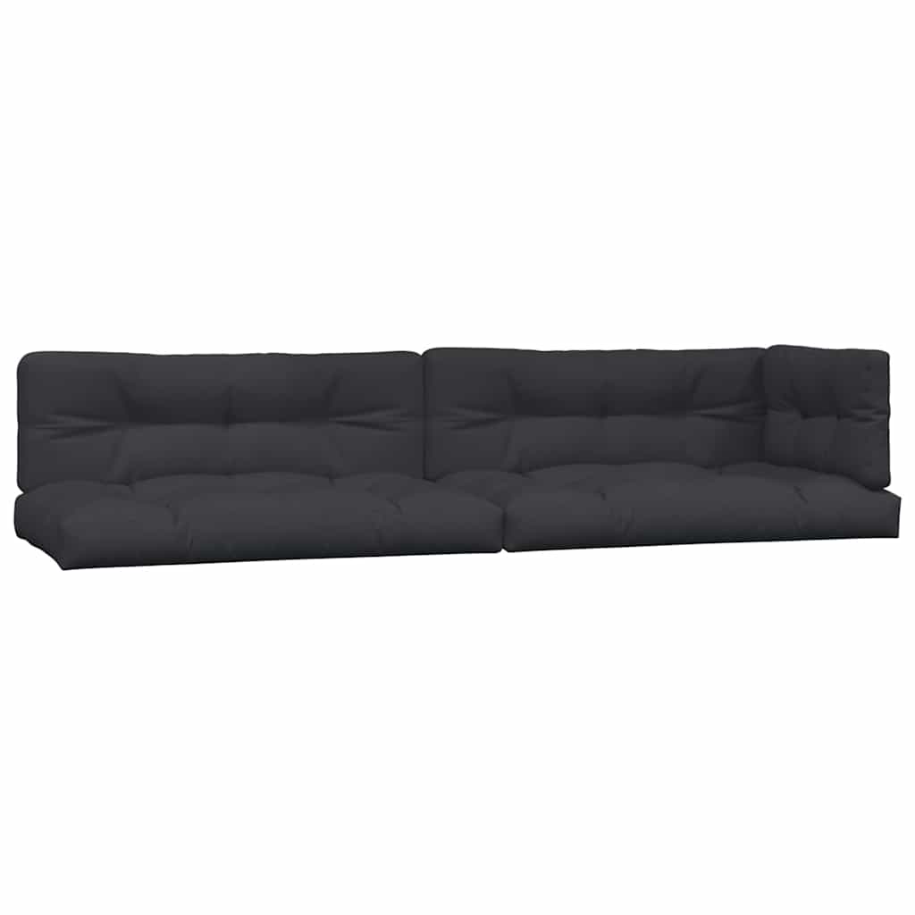 Vidaxl palle puder 5 stk stof sort sort