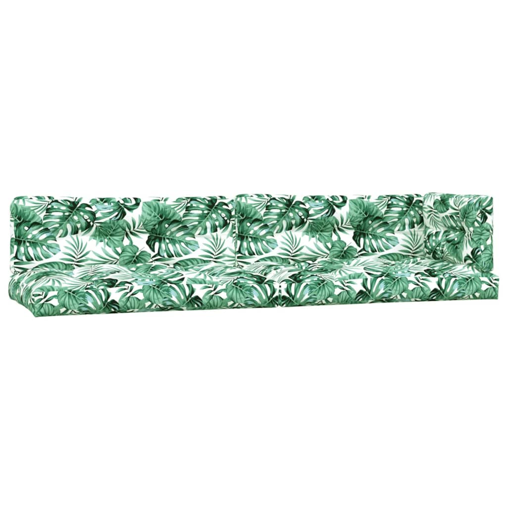 Vidaxl pallepuder 5 pcs stofbladmønster