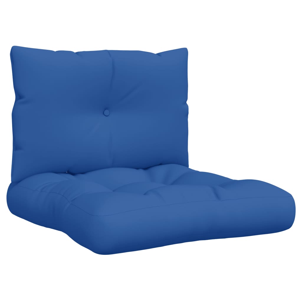 Vidaxl Pallet puder 2 stk Stof Royal Blue