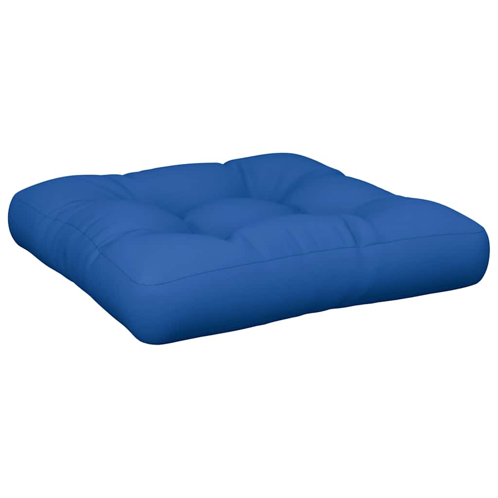 Vidaxl palletkussen 58x58x10 cm stof blauw