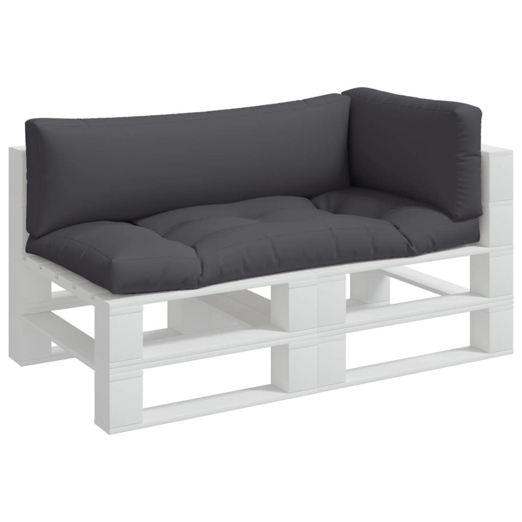 Vidaxl palletkussens 3 st stof antracietkleurig