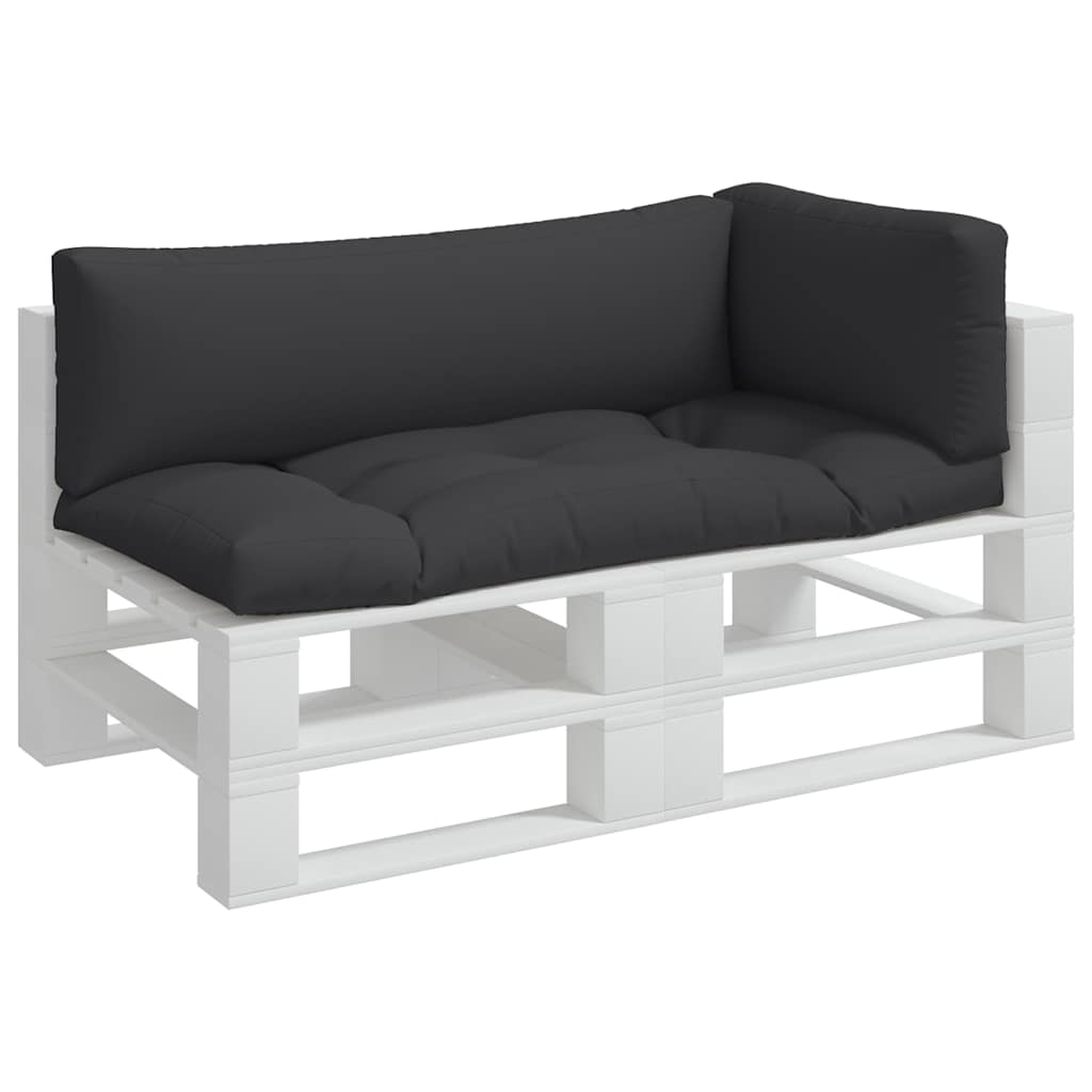 Vidaxl palletkussens 3 st stof zwart