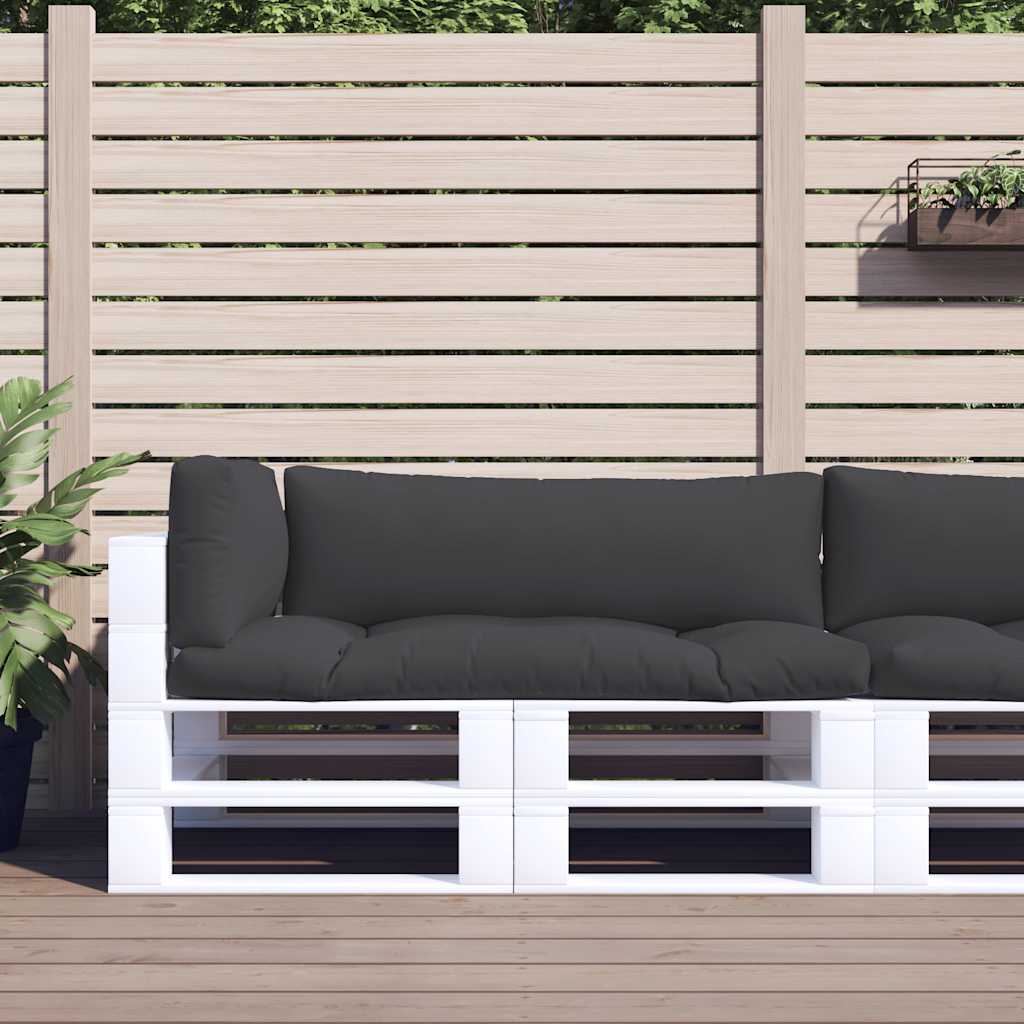 Vidaxl palletkussens 3 st stof zwart