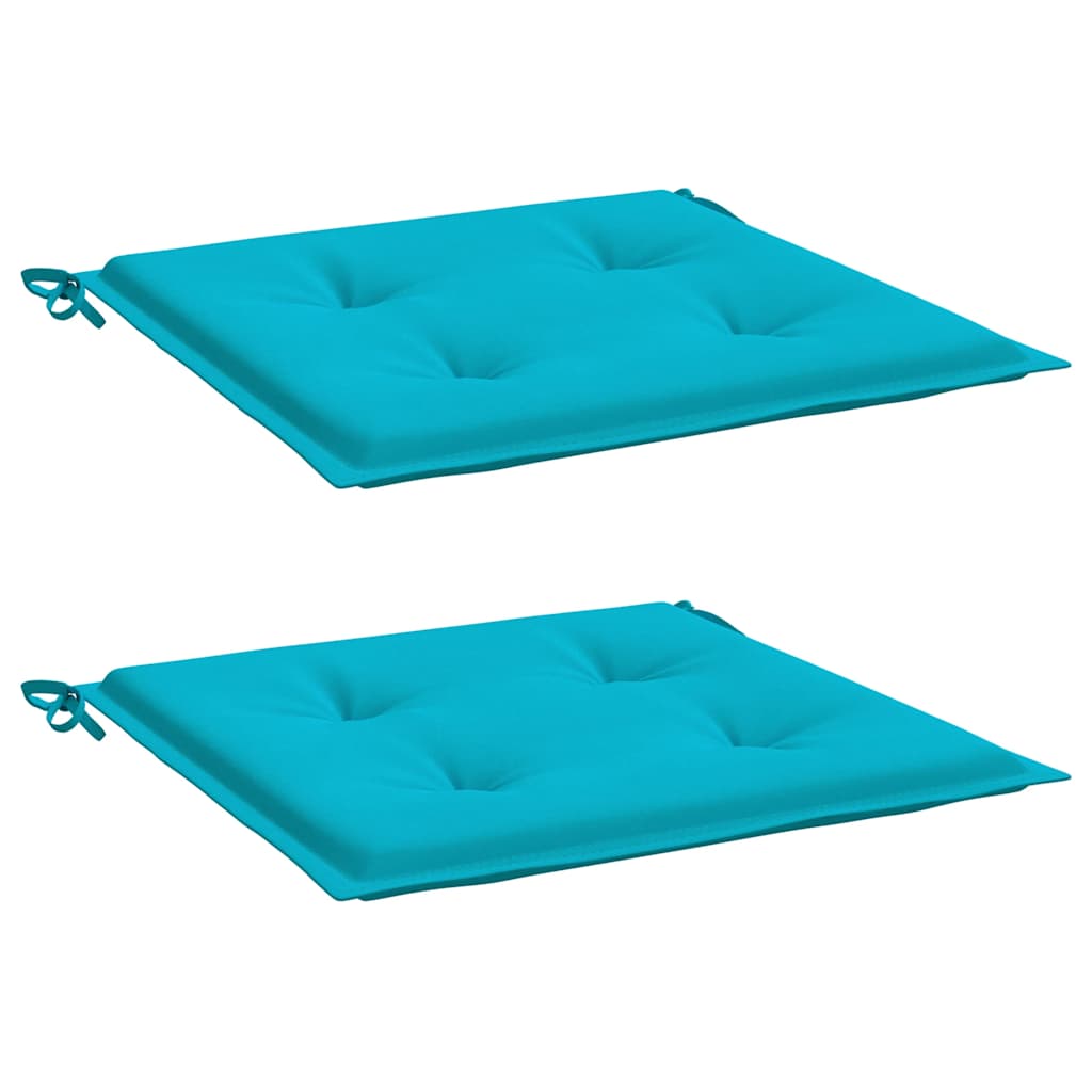 Vidaxl Garden stolpuder 2 stk 40x40x4 cm stof turkis