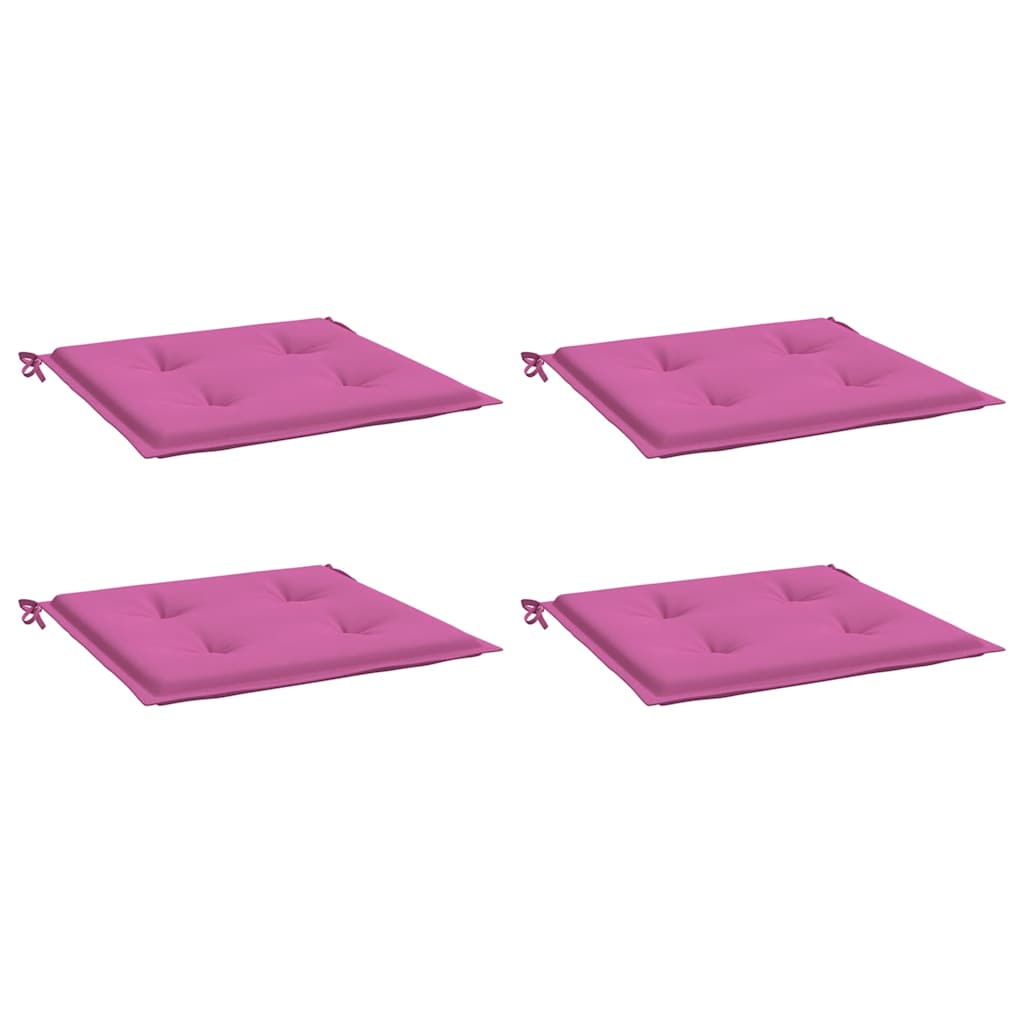 Vidaxl Garden Stol Puder 4 PCS 50x50x4 cm stofrosa