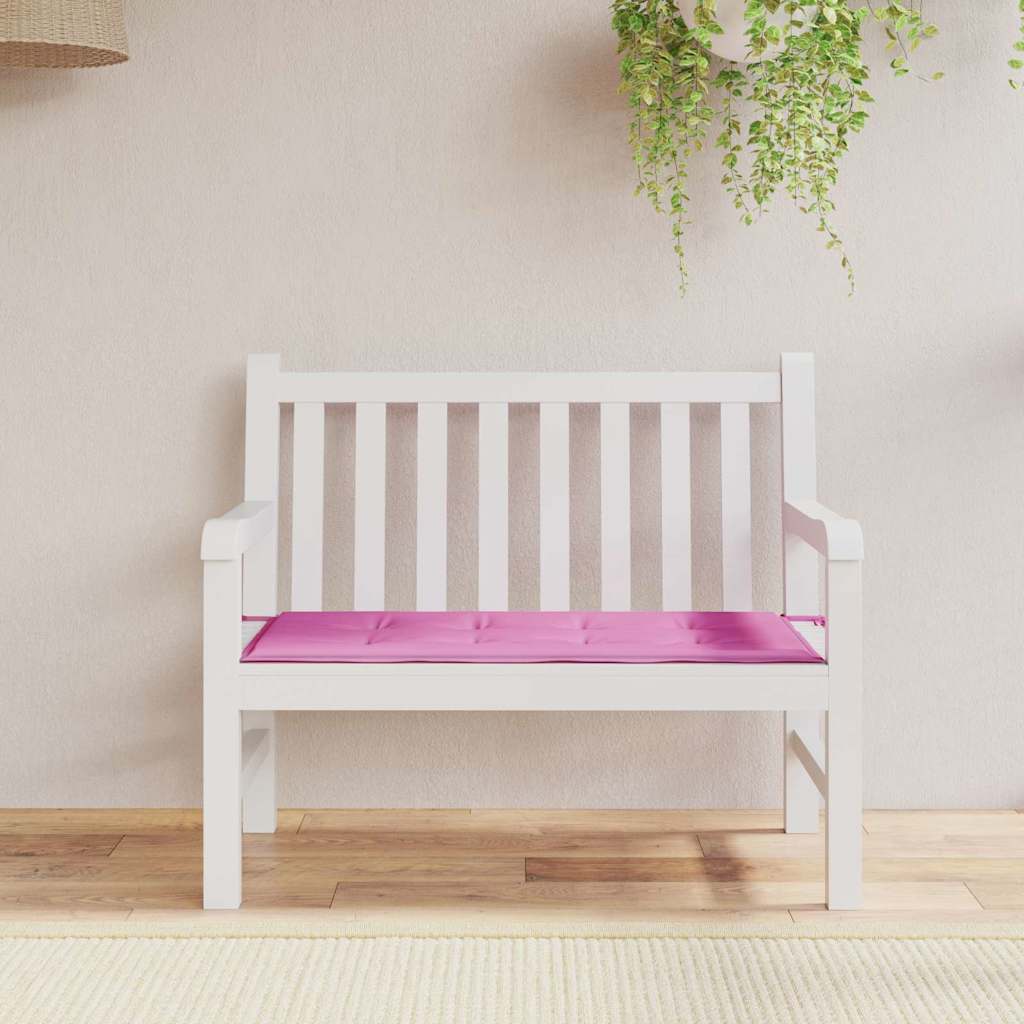 Vidaxl stoel pad effen roze 100 x 50 x 3 cm oxford stof