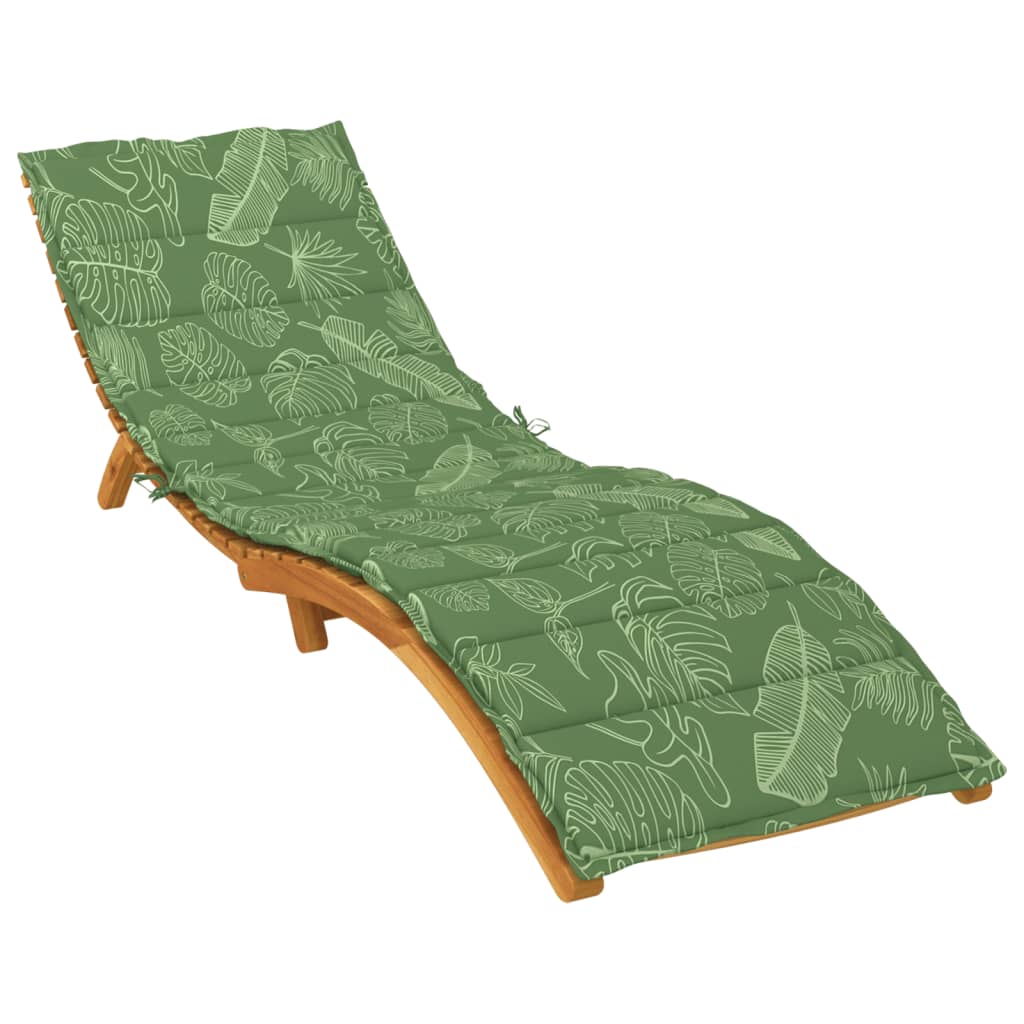 Vidaxx Lounger Pushion Leaf Pattern Oxford Stof