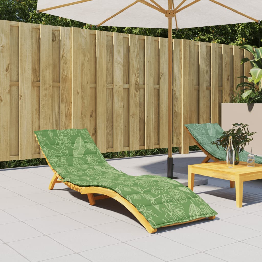 Vidaxx Lounger Pushion Leaf Pattern Oxford Stof