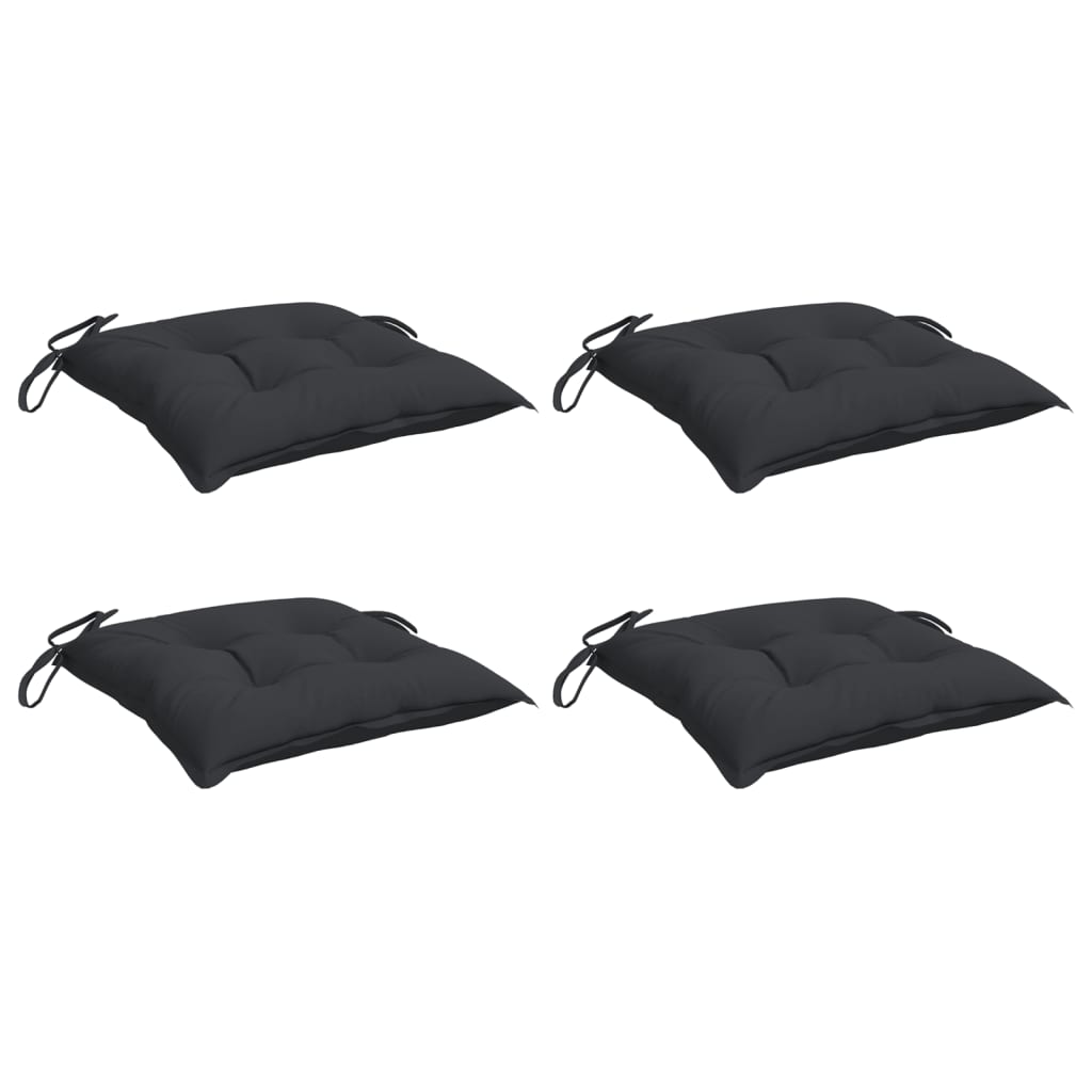 Vidaxl stolpuder 4 stk 40x40x7 cm Oxford stof sort
