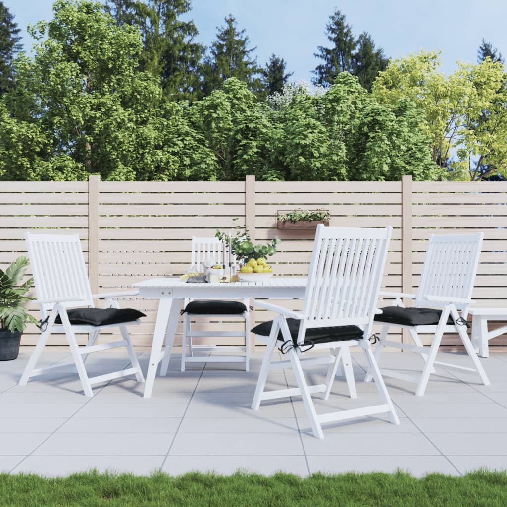 Vidaxl stolpuder 4 stk 40x40x7 cm Oxford stof sort