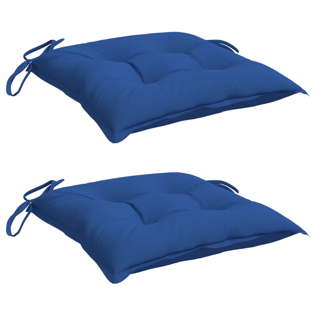 VIDAXX PALLET PUDER 2 PCS 50x50x7 cm Oxford Stof Blue Blue