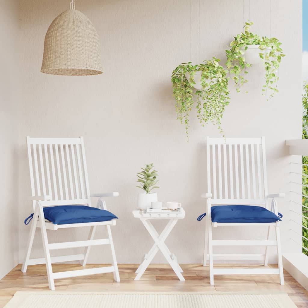 VIDAXX PALLET PUDER 2 PCS 50x50x7 cm Oxford Stof Blue Blue