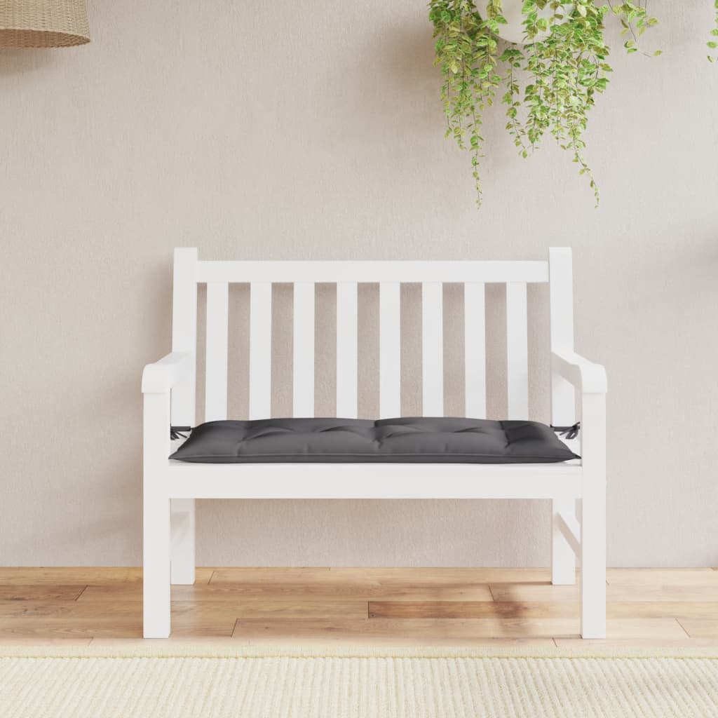 Vidaxx Garden Bench Pushion 100x50x7 cm Oxford Stof Anthracite