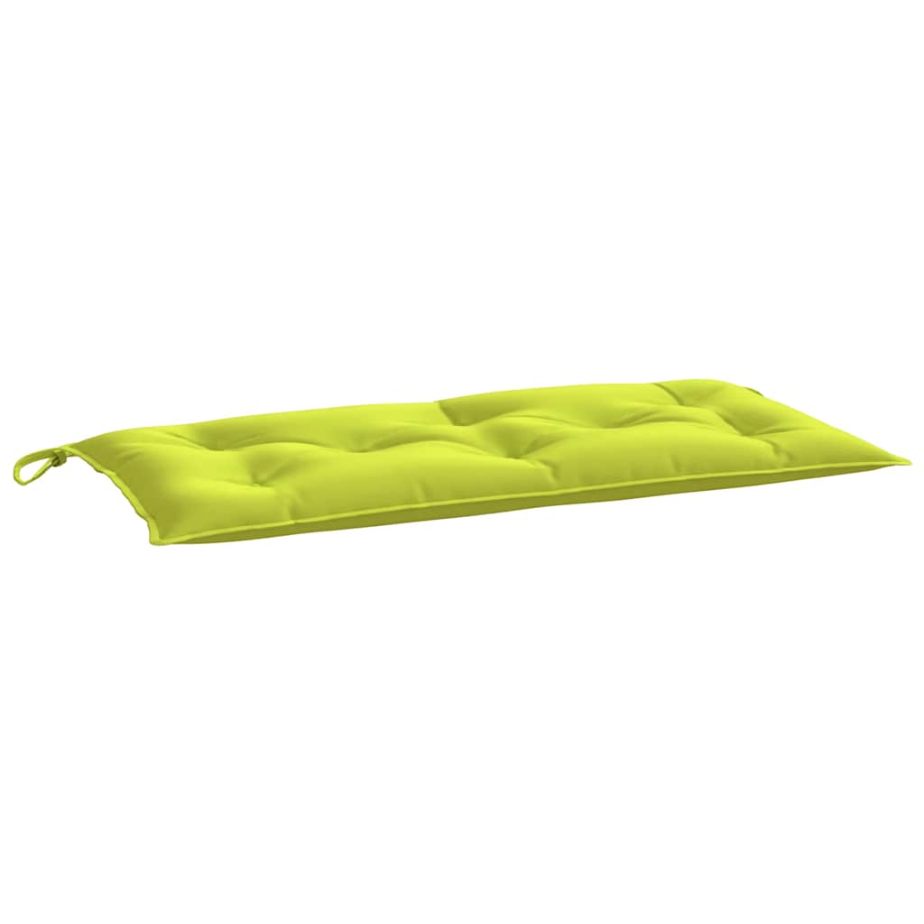 Vidaxl Garden Bench Pushion 100x50x7 cm Oxford Stof lysegrøn