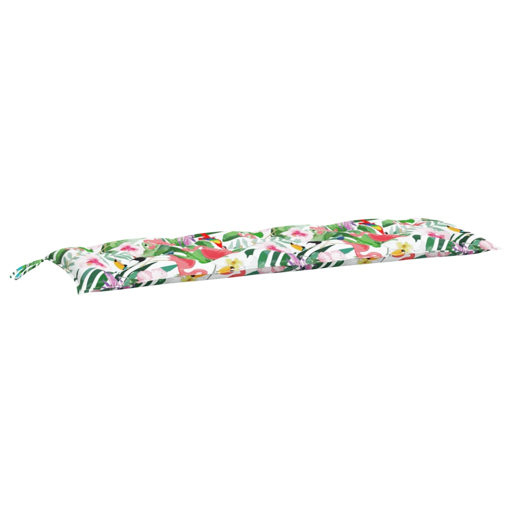 Vidaxl Garden Bench Pushion 150x50x7 cm Oxford stof Flerfarvet