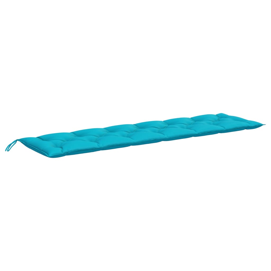Vidaxl Garden Bench Pushion 200x50x7 cm stof turkis