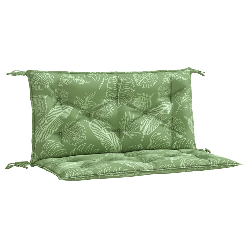 Vidaxx Garden Bench Puder 2 stk. Bladmønster 100x50x7 cm stof