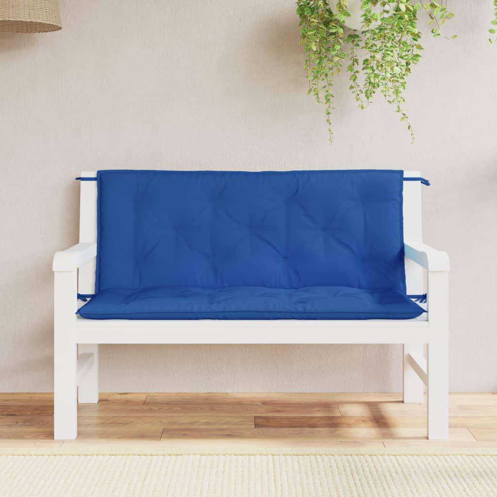 Vidaxx Garden Bench Puder 2 Stcs 120x50x7 cm Oxford Stof Blue Blue