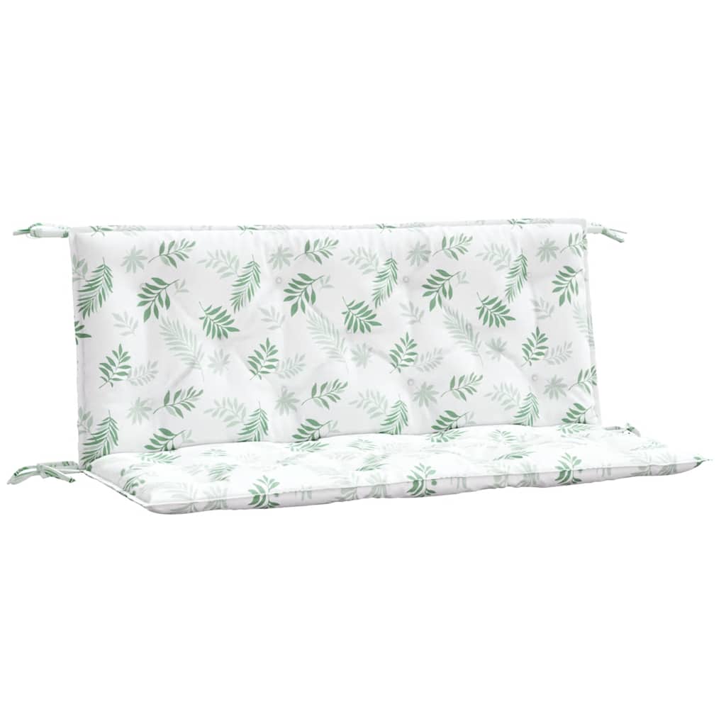 Vidaxx Garden Bench Puder 2 stk. Bladmønster 120x50x7 cm stof