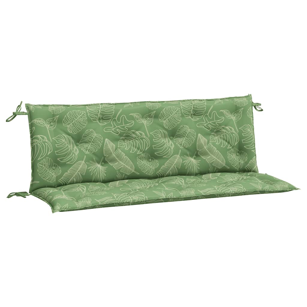 Vidaxx Garden Bench Puder 2 stk. Bladmønster 150x50x7 cm stof
